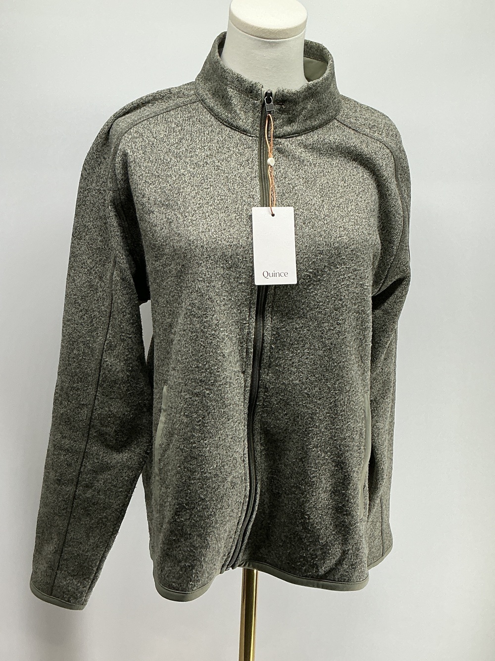 Sweater-Knit Fleece Full-Zip Jacket